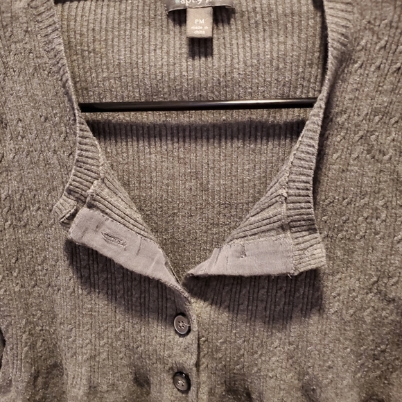 Apt 9 Gray Crop Sweater - Picture 4 of 6
